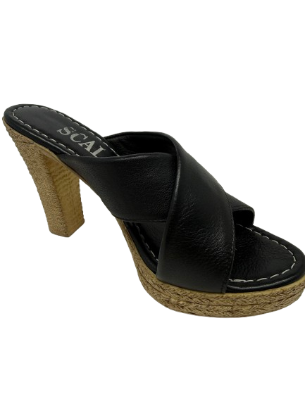 Strappy Leather Heel