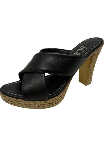 Strappy Leather Heel