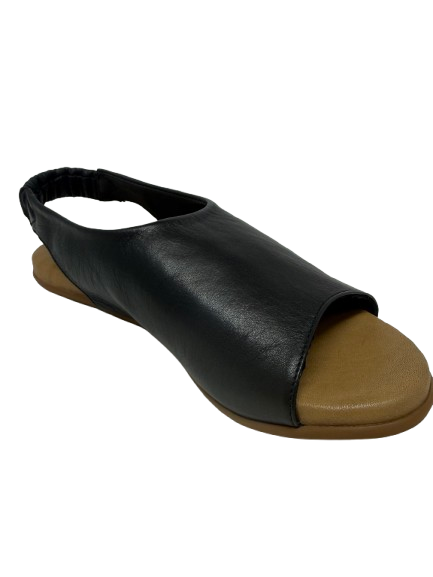 Glove leather flat sandal